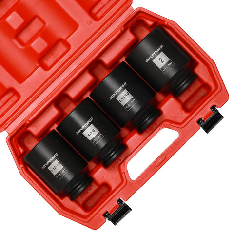 MIXPOWER deep impact socket 1-7/8 in with laser markings for quick size identification in dim spaces.