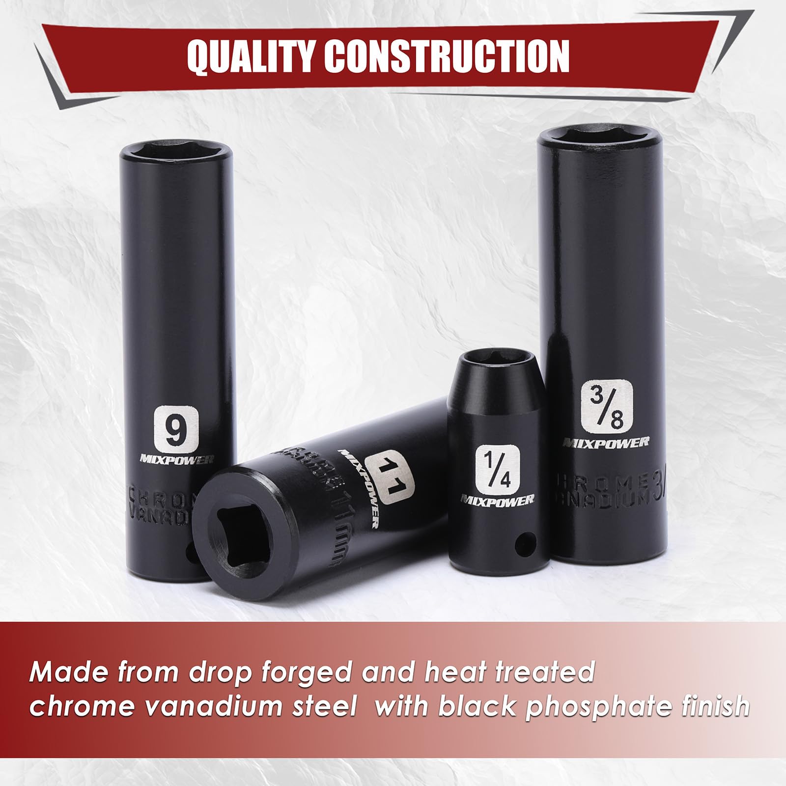 MIXPOWER deep 15 mm socket for versatile projects