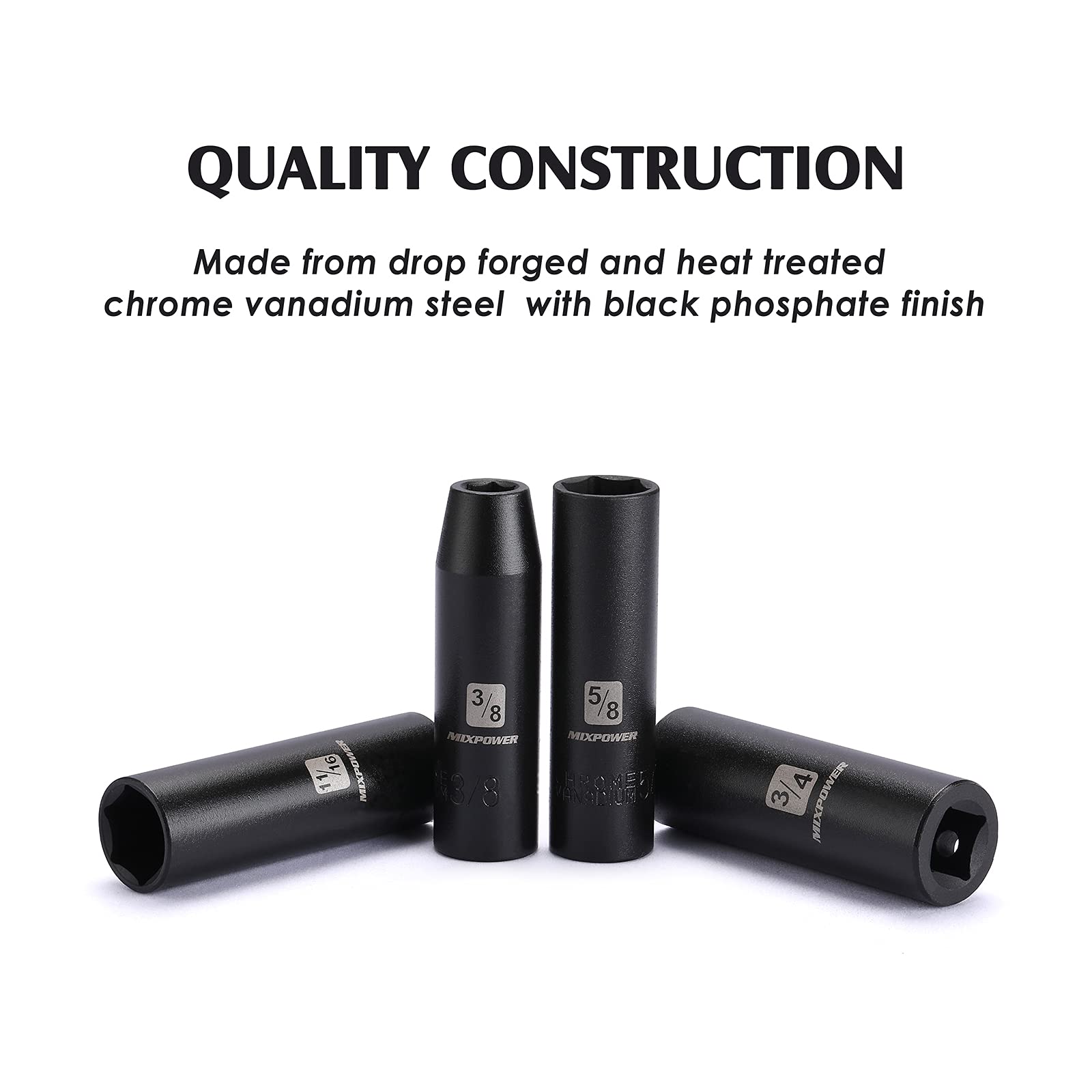 MIXPOWER deep socket 9/16-in visual for automotive tasks