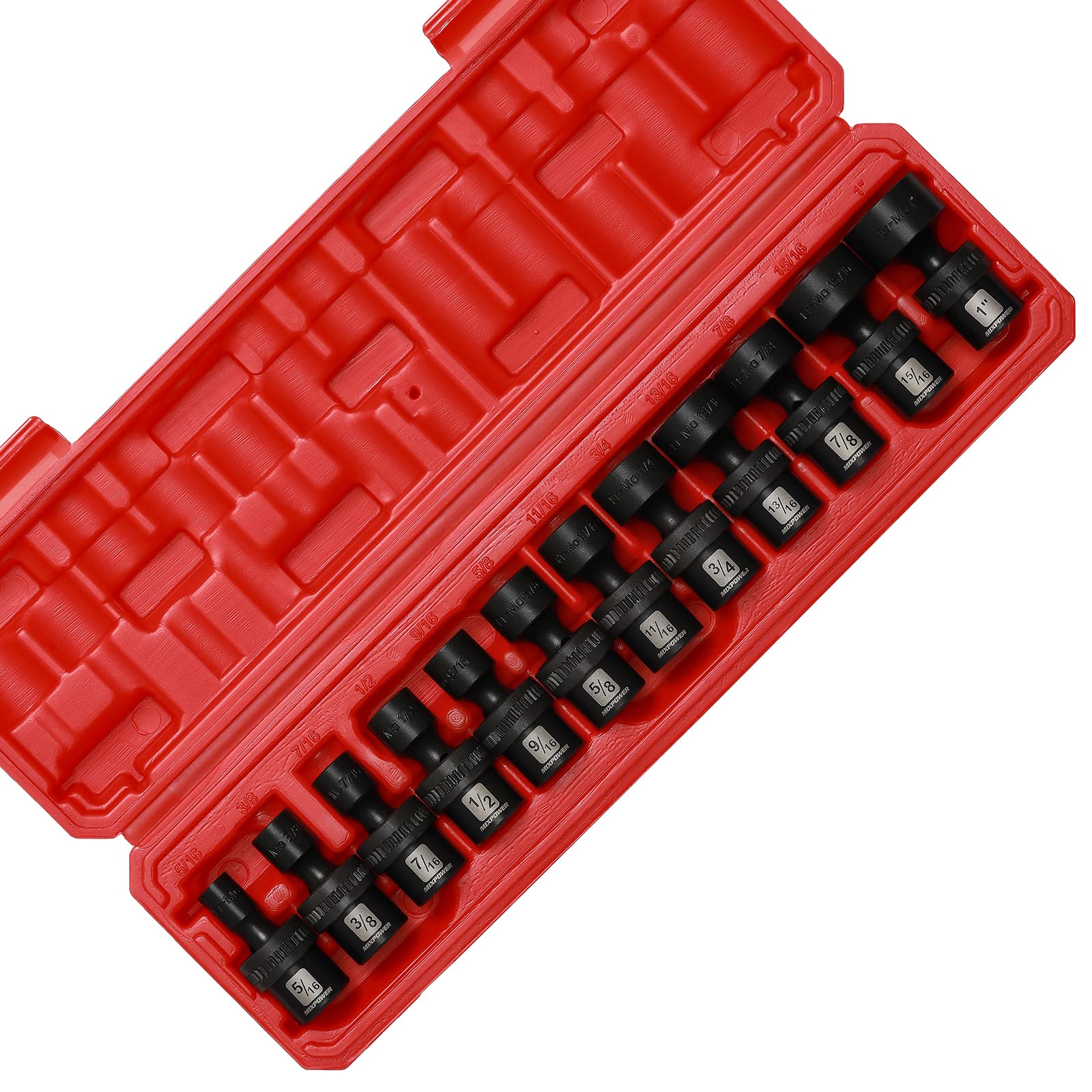 Laser-marked sizes on MIXPOWER sockets improve readability in dim conditions.