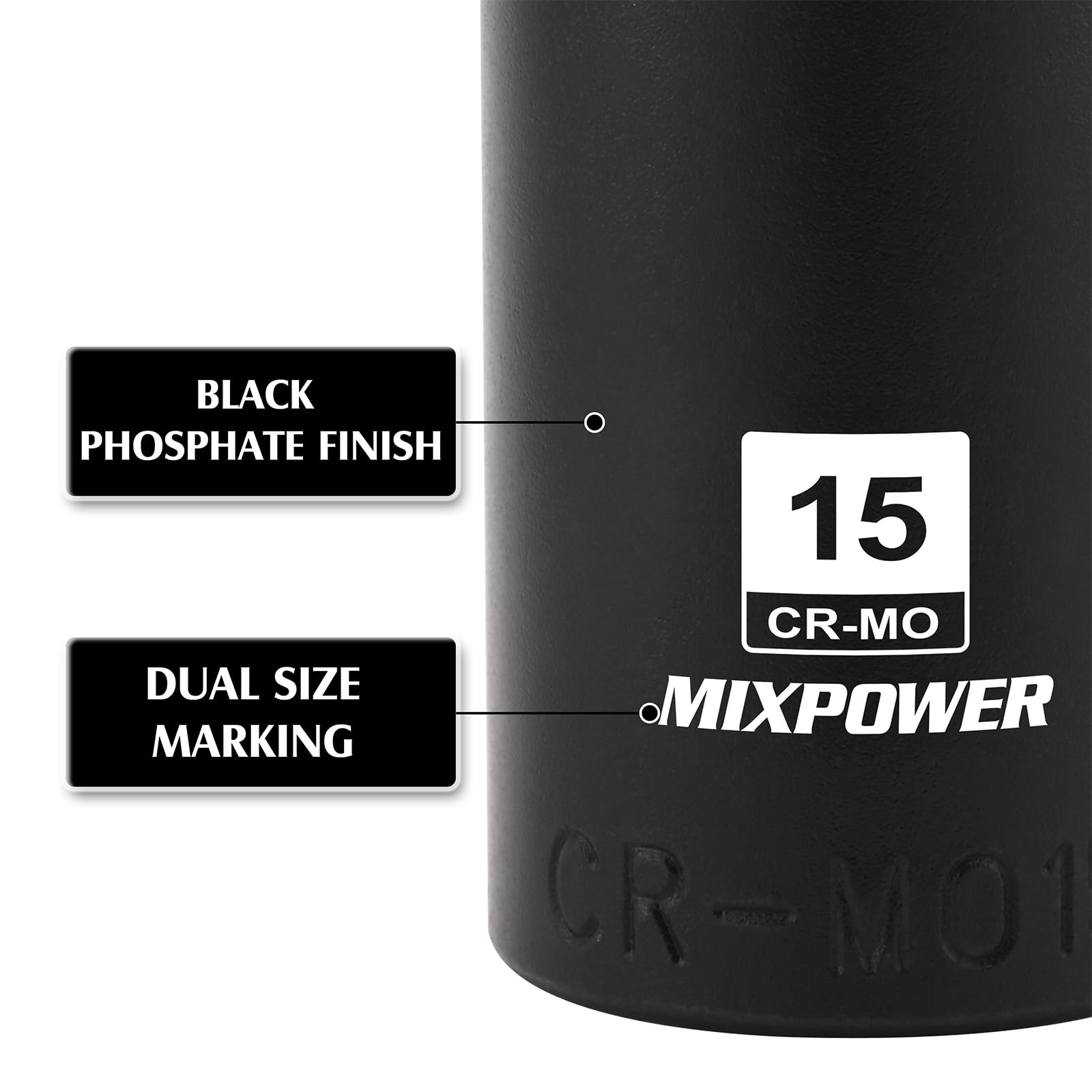 MIXPOWER magnetic socket holds fasteners in place for one handed work