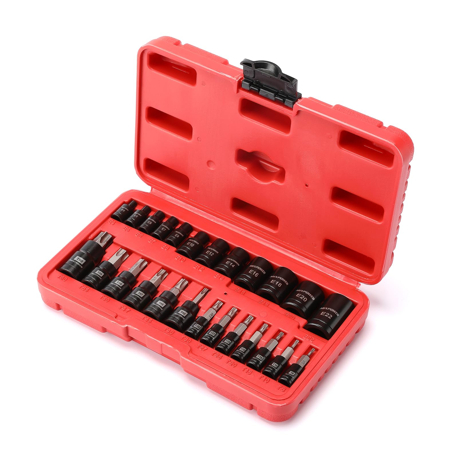 MIXPOWER one year service guarantee included with premium tool set.