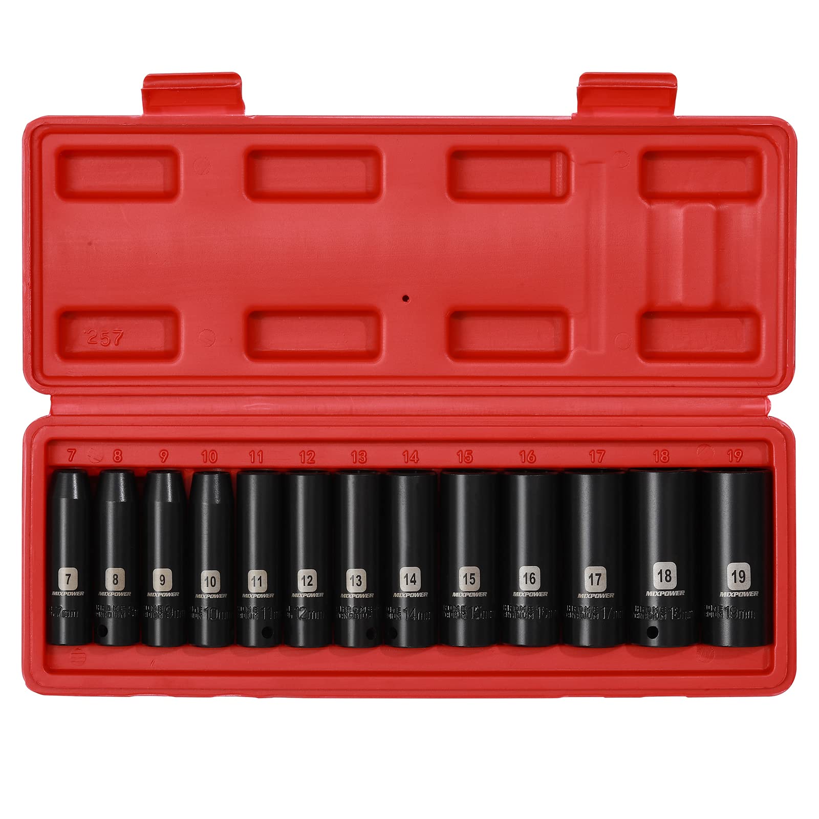 MIXPOWER radius-corner design closeup shows high-torque capability and fastener protection.