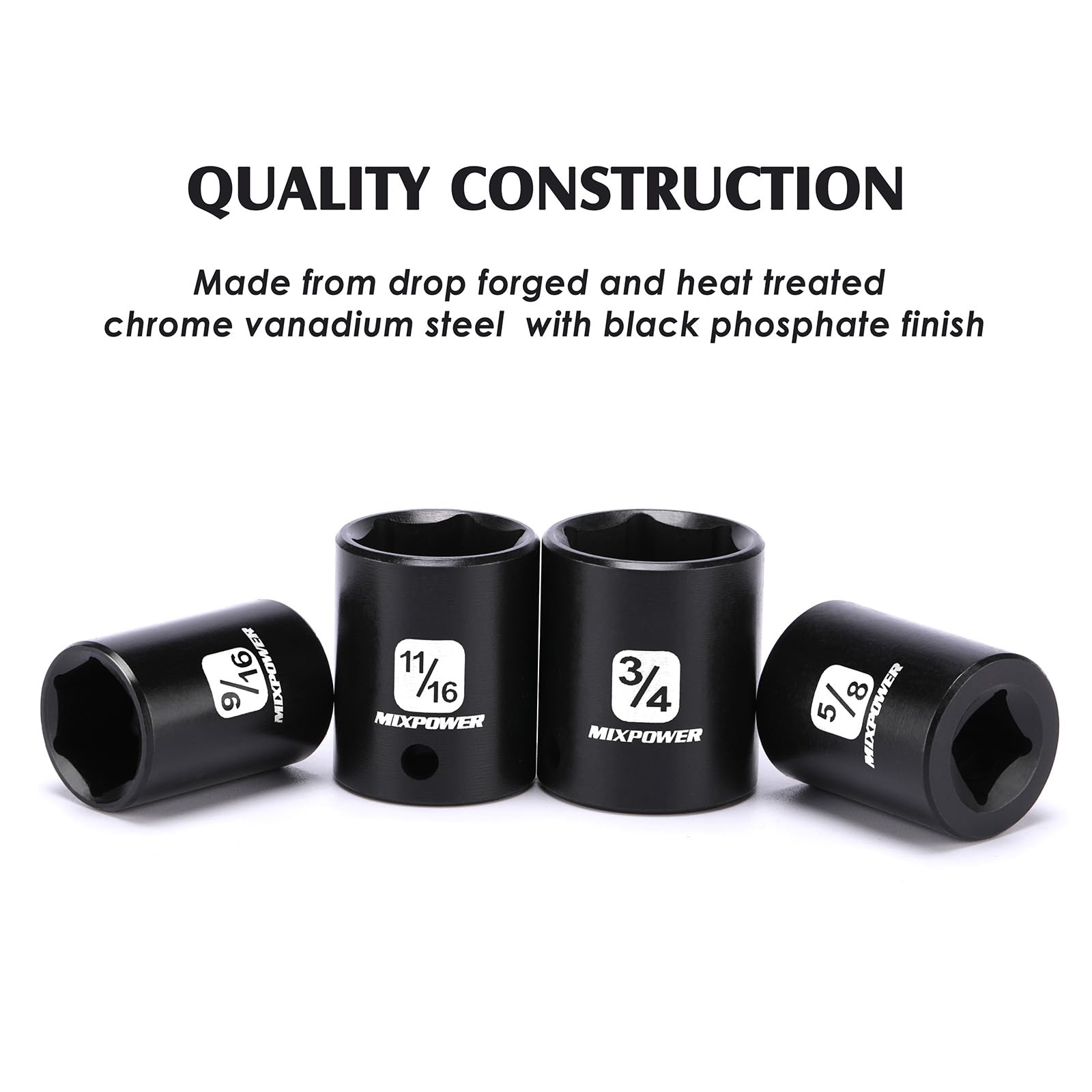 MIXPOWER radius corner 6-point design improves torque