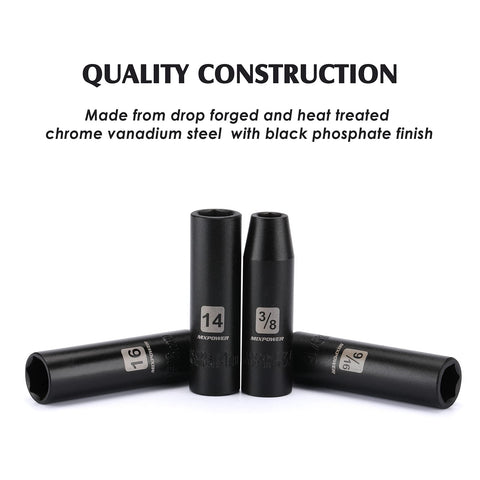 Mixpower radius-corner 6-point design maximizes torque and protects fasteners.