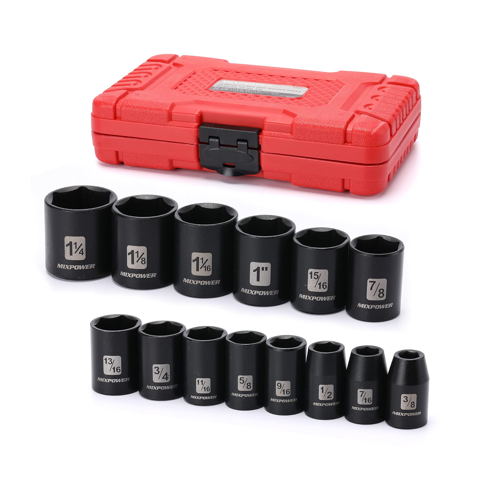 MIXPOWER radius corner design sockets enable better torque with less wear.