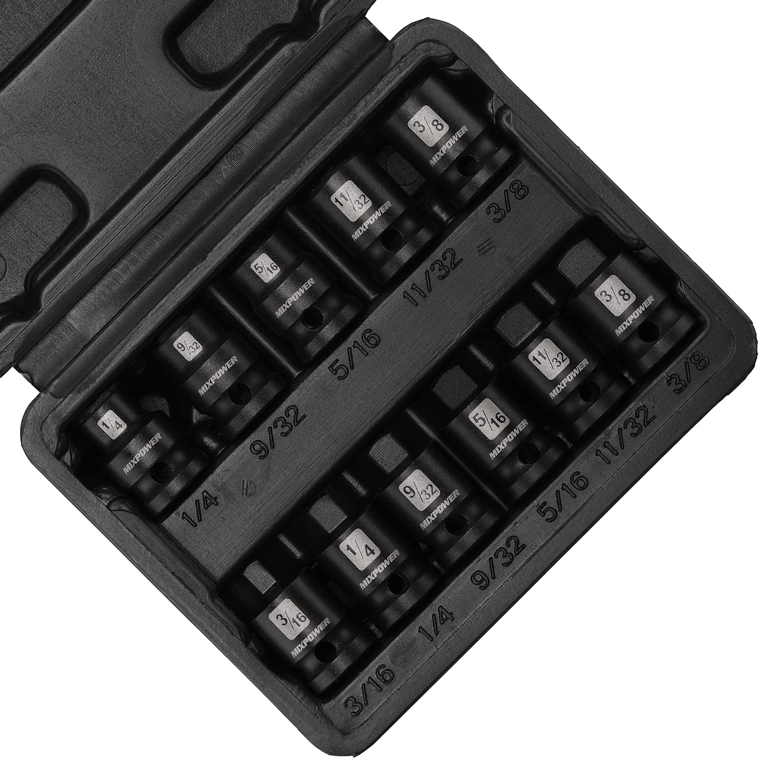 MIXPOWER tapered male and square drives enable fast socket engagement