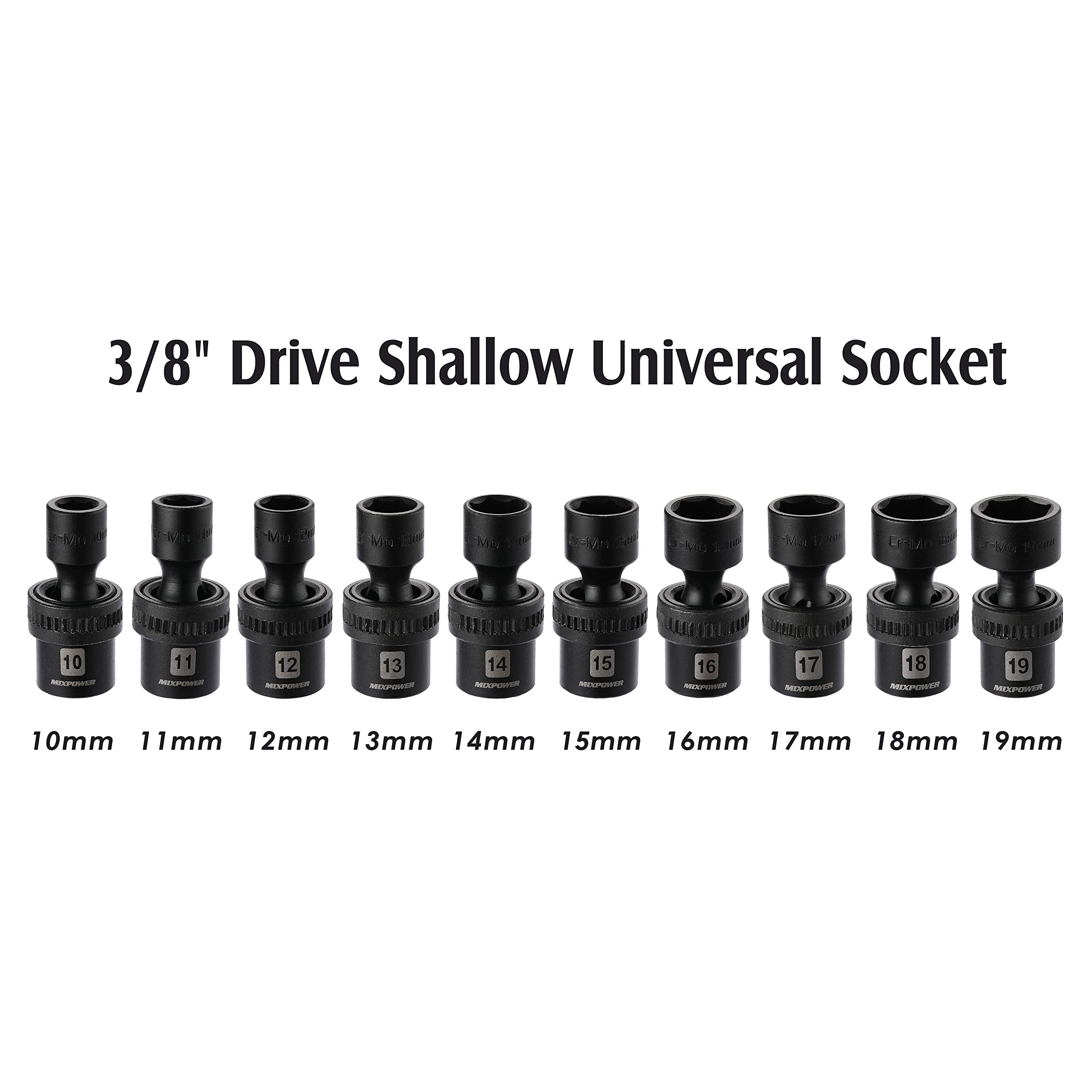 MixPOWER universal socket 11mm showing flexible wobble for awkward access
