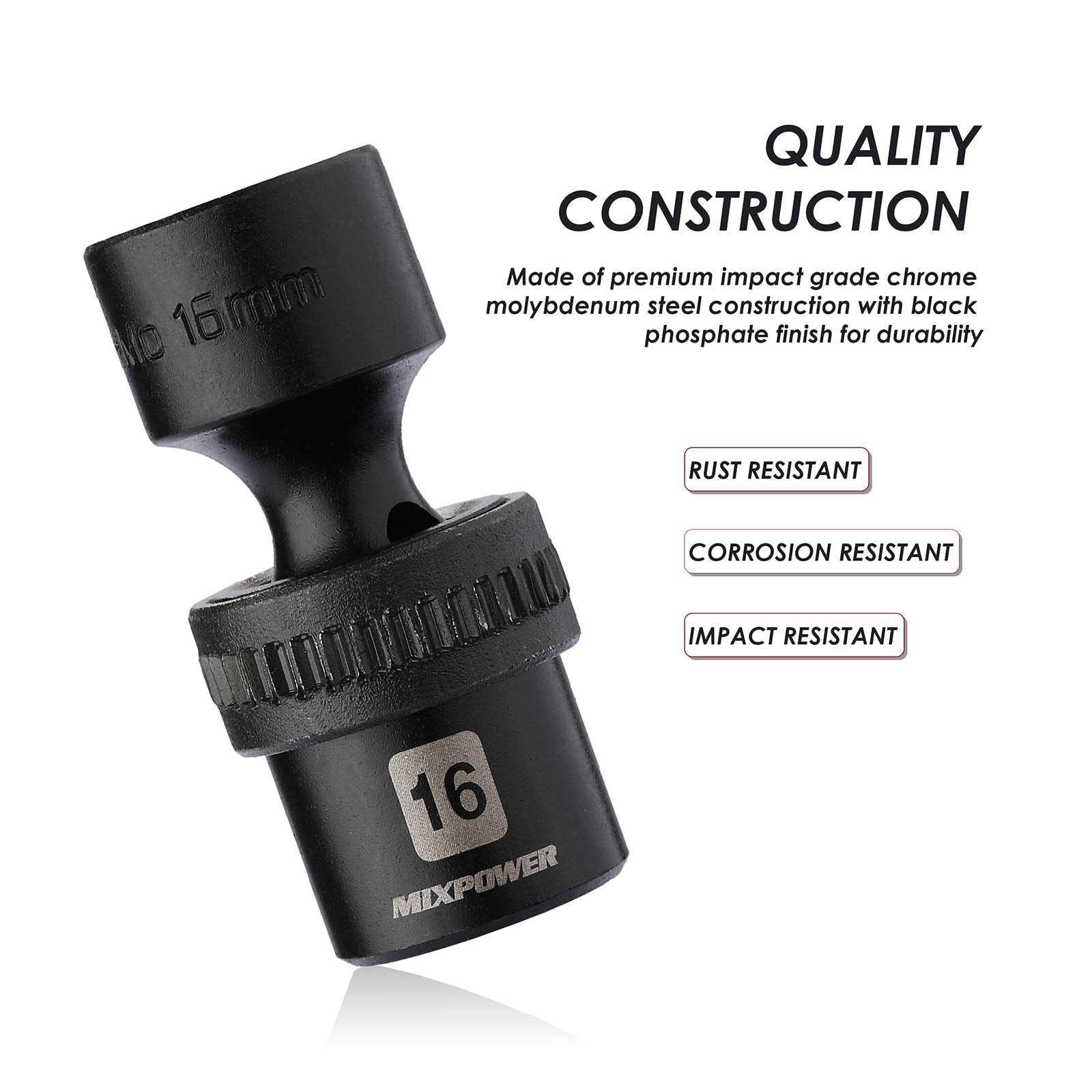 MixPOWER 12mm socket enabling deep reach around obstacles