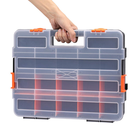 Mixpower toolbox in a workshop setup for tidy storage and quick access