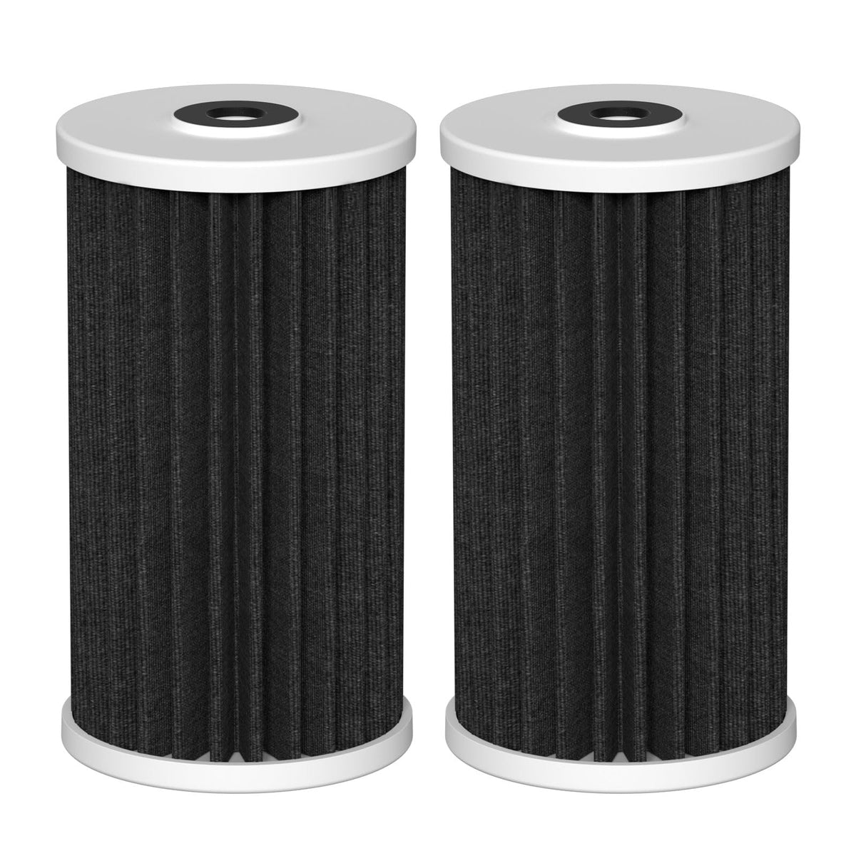 Mixzeny 4.5x10 carbon filter packaging shown for whole-house use.
