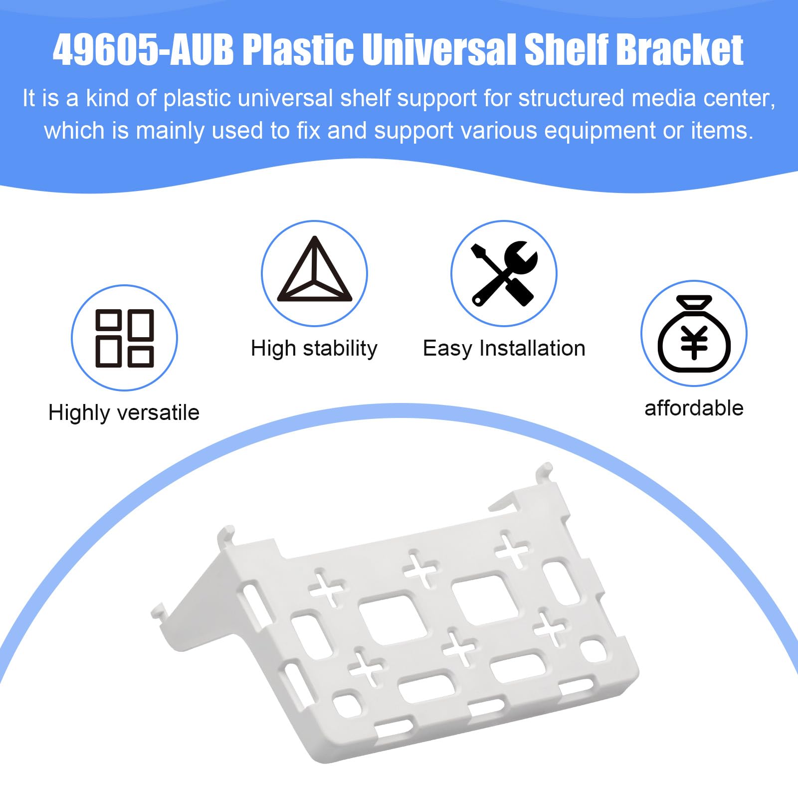 MIYOLO 20 lb capacity bracket for secure small components