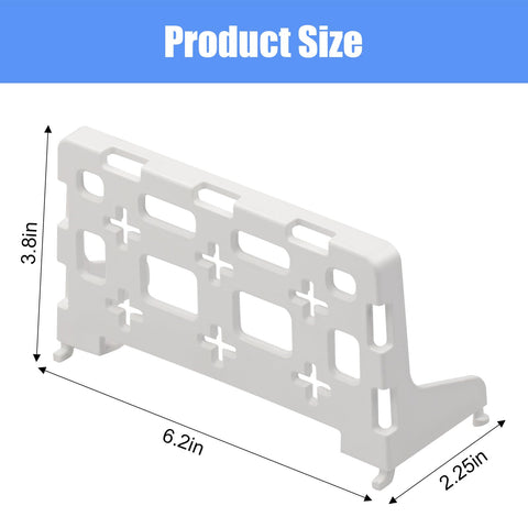 MIYOLO Leviton shelf bracket in white for metal and plastic centers