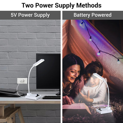 MiOYOOW LED desk lamp kit battery rechargeable offers portable lighting anywhere indoors or outdoors.