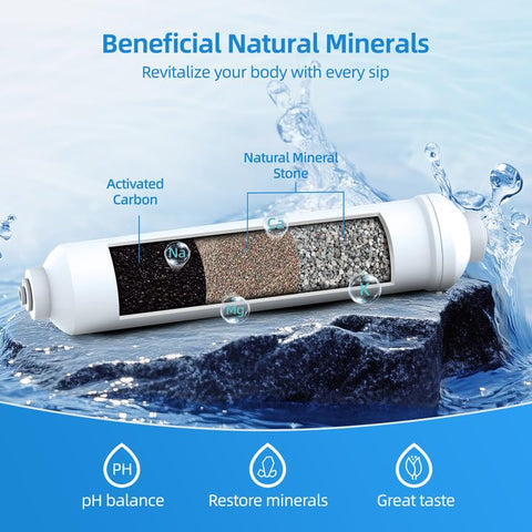 MIZUDO alkaline filter quick-connect ready for RO system