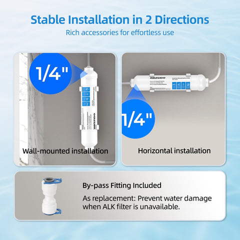 MIZUDO pH-balanced water filter improves taste and freshness