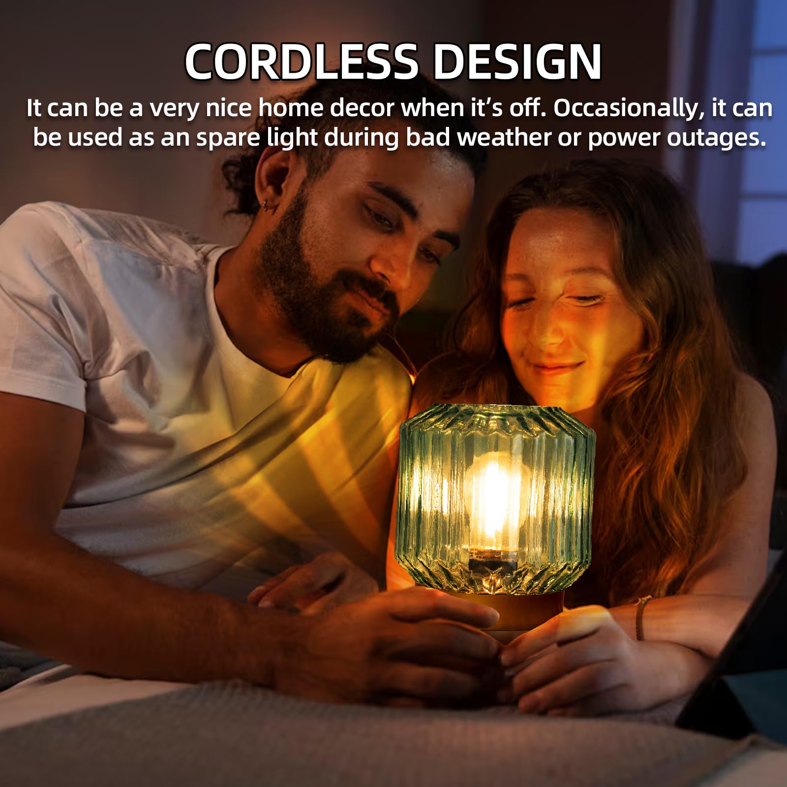 MJ PREMIER bathroom night light with gentle glow and cordless design