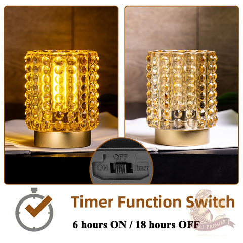 MJ PREMIER bedroom decor lamp yellow creates a romantic, relaxing atmosphere.