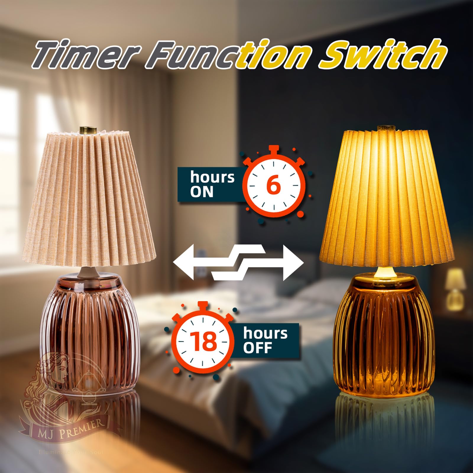 MJ PREMIER cool-touch LED beads prevent heat while lighting bedrooms
