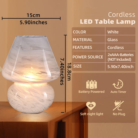 MJ PREMIER Cordless table lamp showcases portable, cord-free design