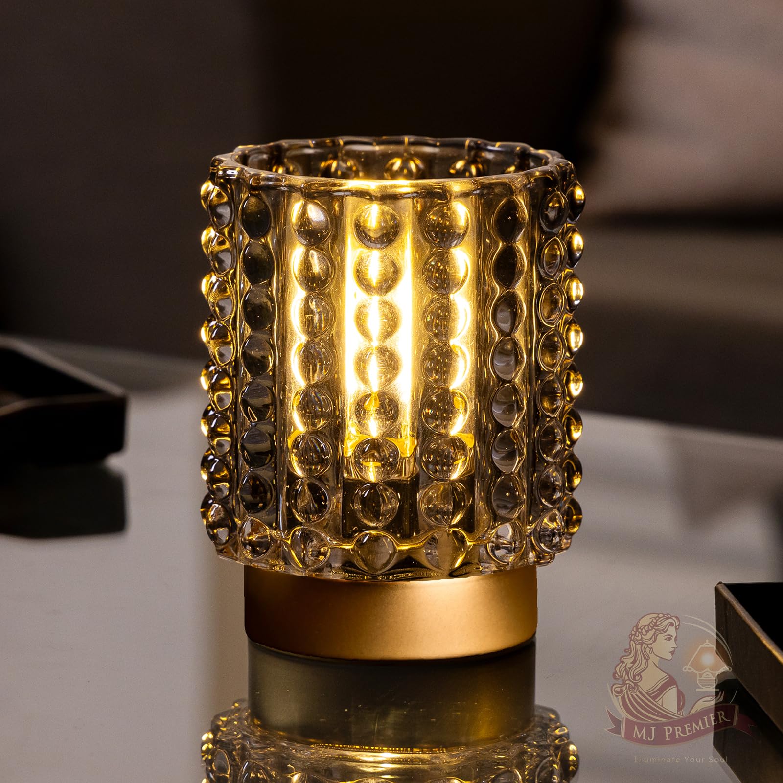 MJ PREMIER crystal lamp makes a thoughtful gift.