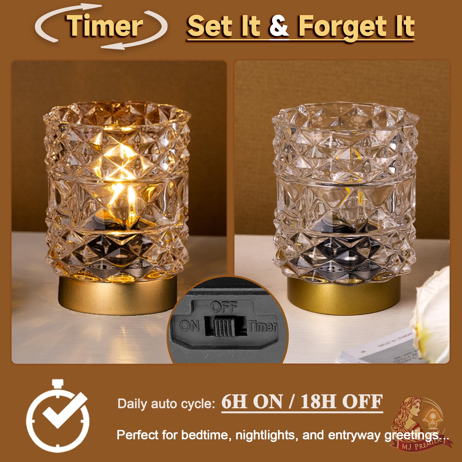 MJ PREMIER lamp on a dining area creates intimate atmosphere.