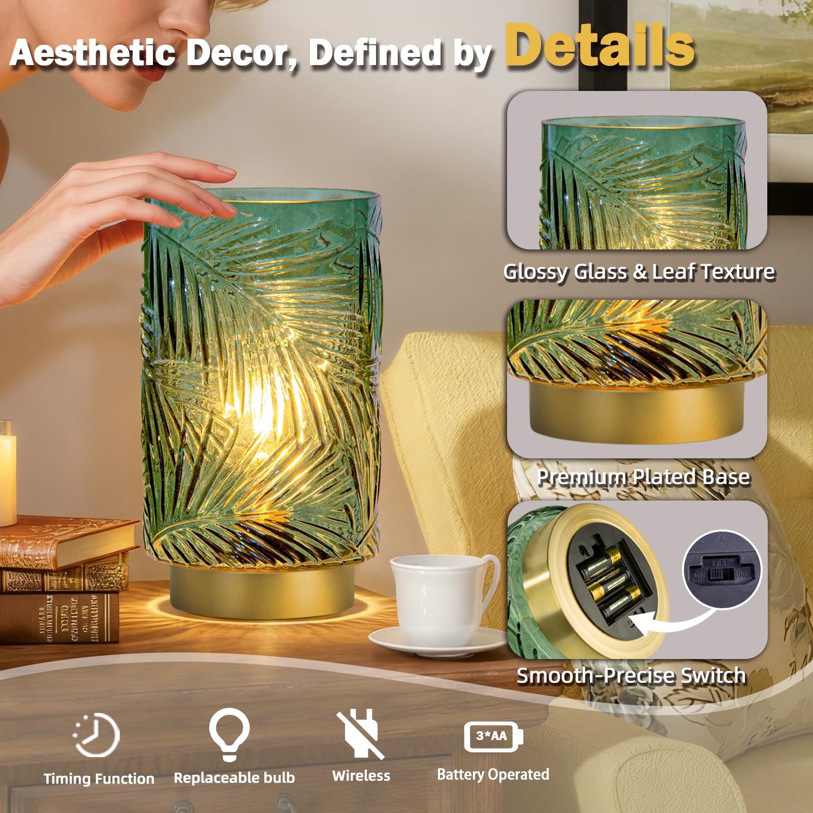 MJ PREMIER portable decorative lamp easily moves for flexible styling