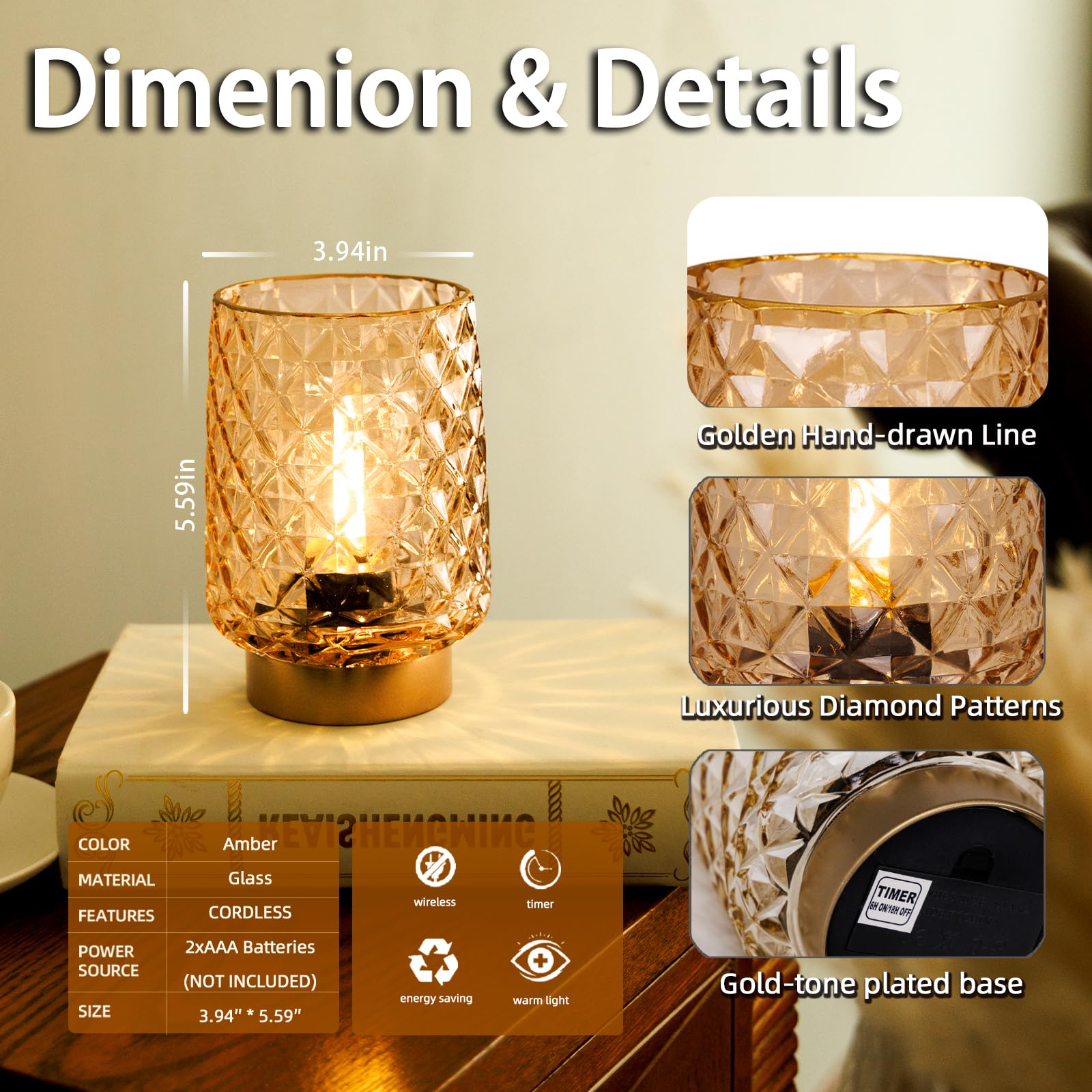 Soft ambient lighting from the MJ PREMIER lamp in any room