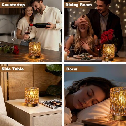 MJ Premier table-top decor lamp fits nightstands and mantels.