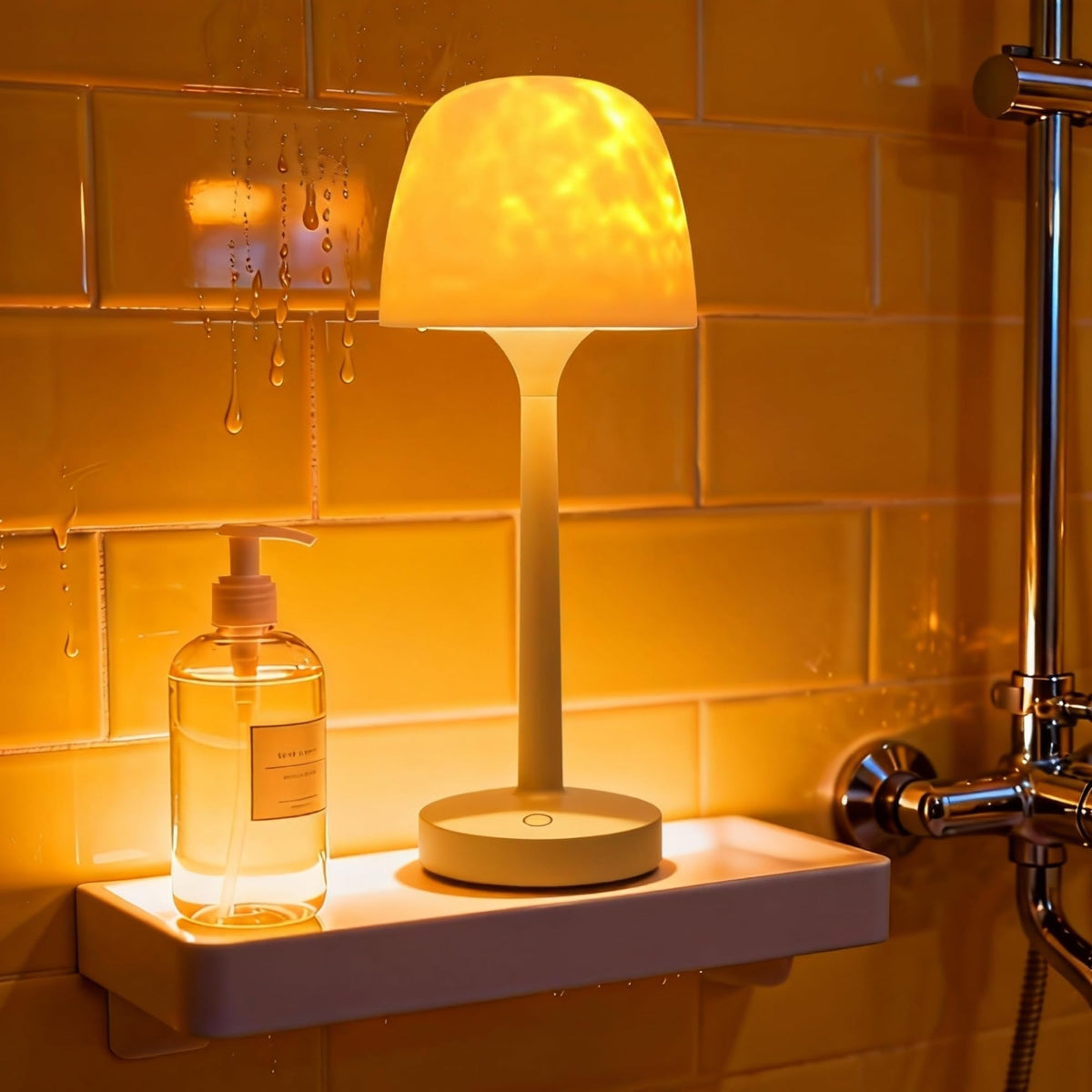 MKIIACH waterproof shower light with ocean wave projection for relaxing, spa-like showers
