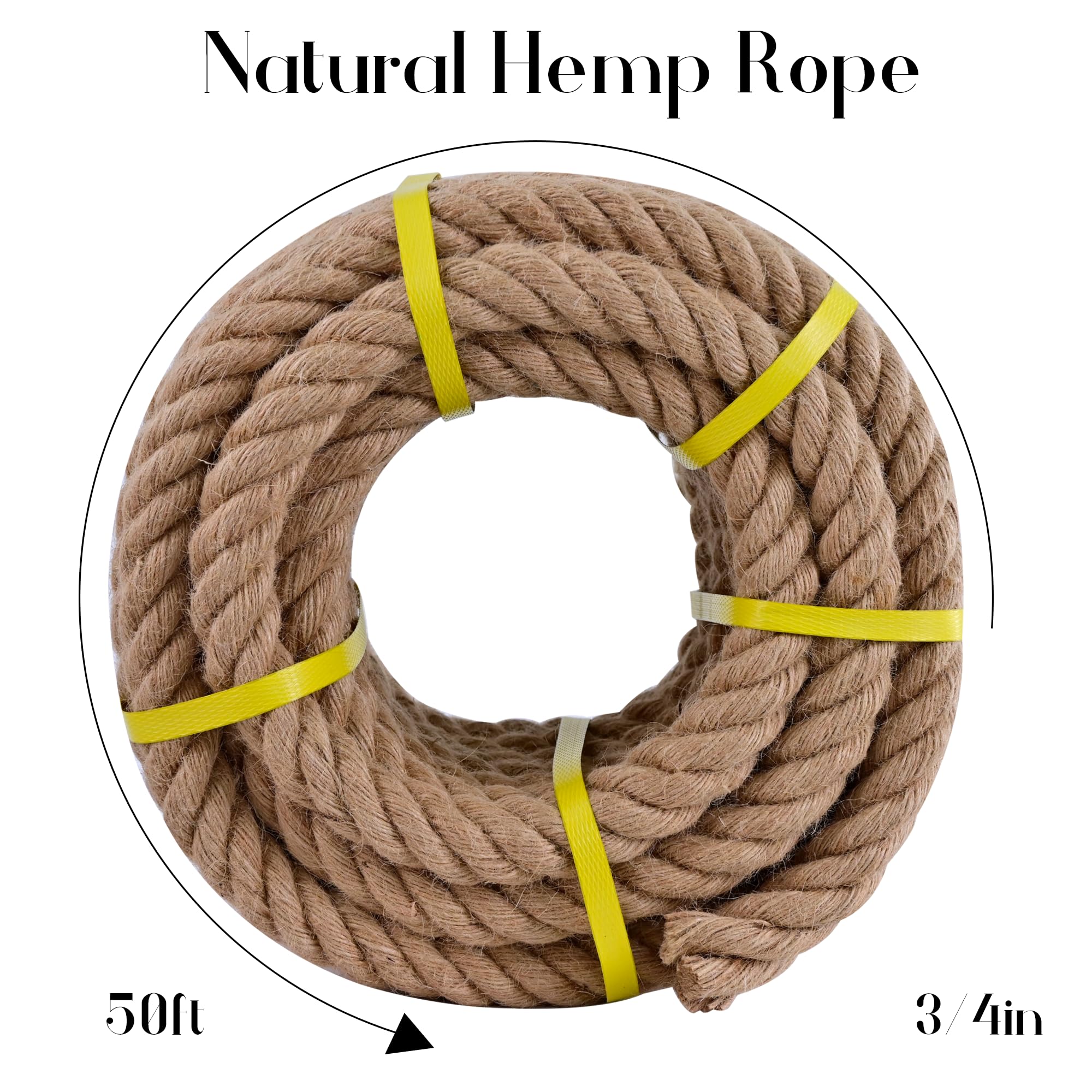 MKMJ jute rope 3/4 inch ready for tug-of-war and outdoor games.