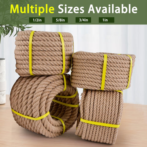 MKMJ jute rope closeup texture shows rugged natural fibers.