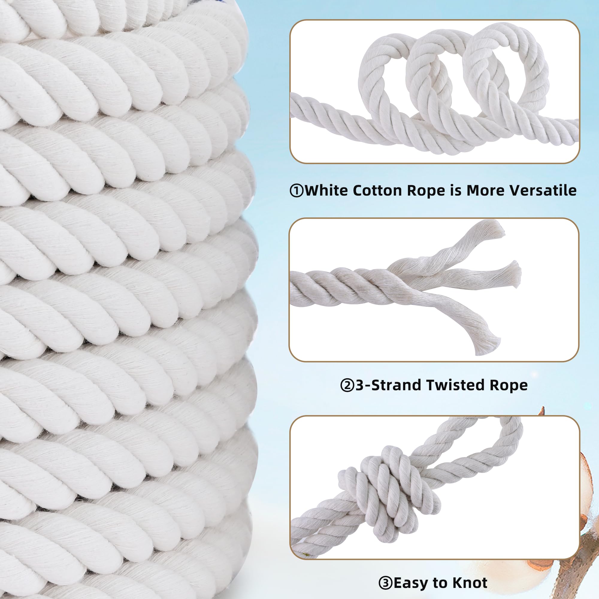MKMJ DIY crafts rope ideal for knots, braids, and decorative fixtures