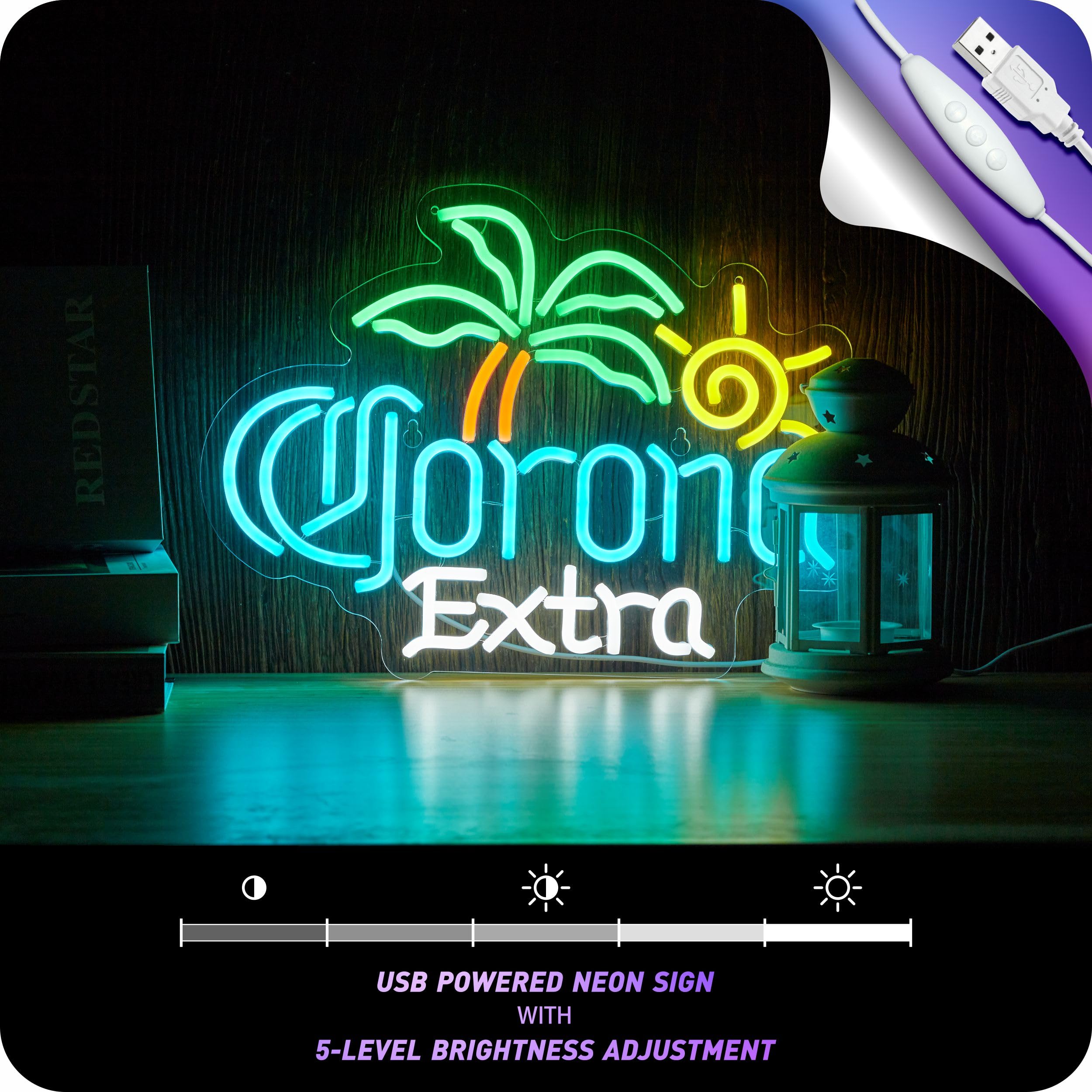 MkoGad premium acrylic neon backboard offers safe, durable wall decor.
