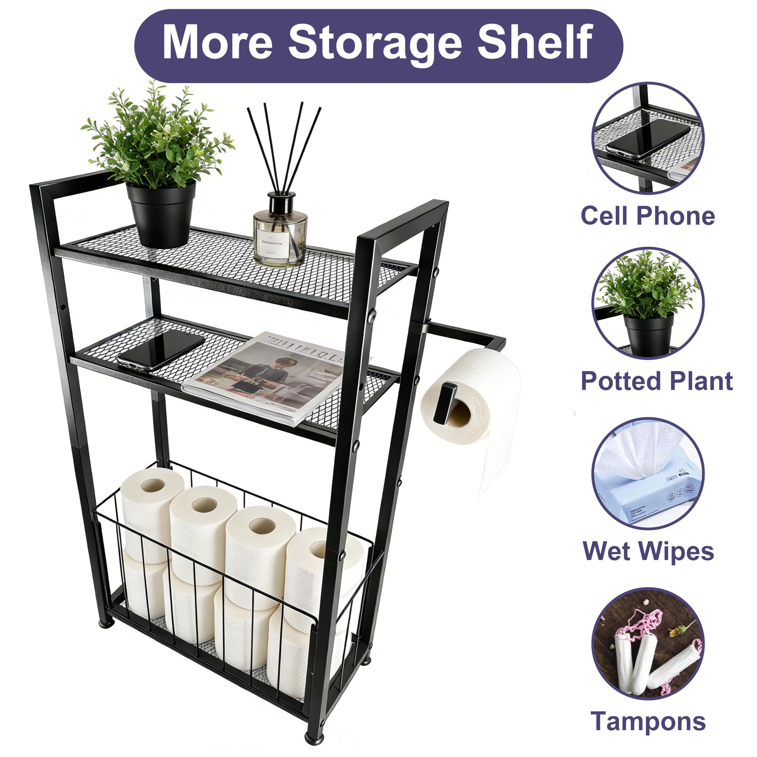 MKRBJ no-drill installation suits renters and flexible bathroom layouts.