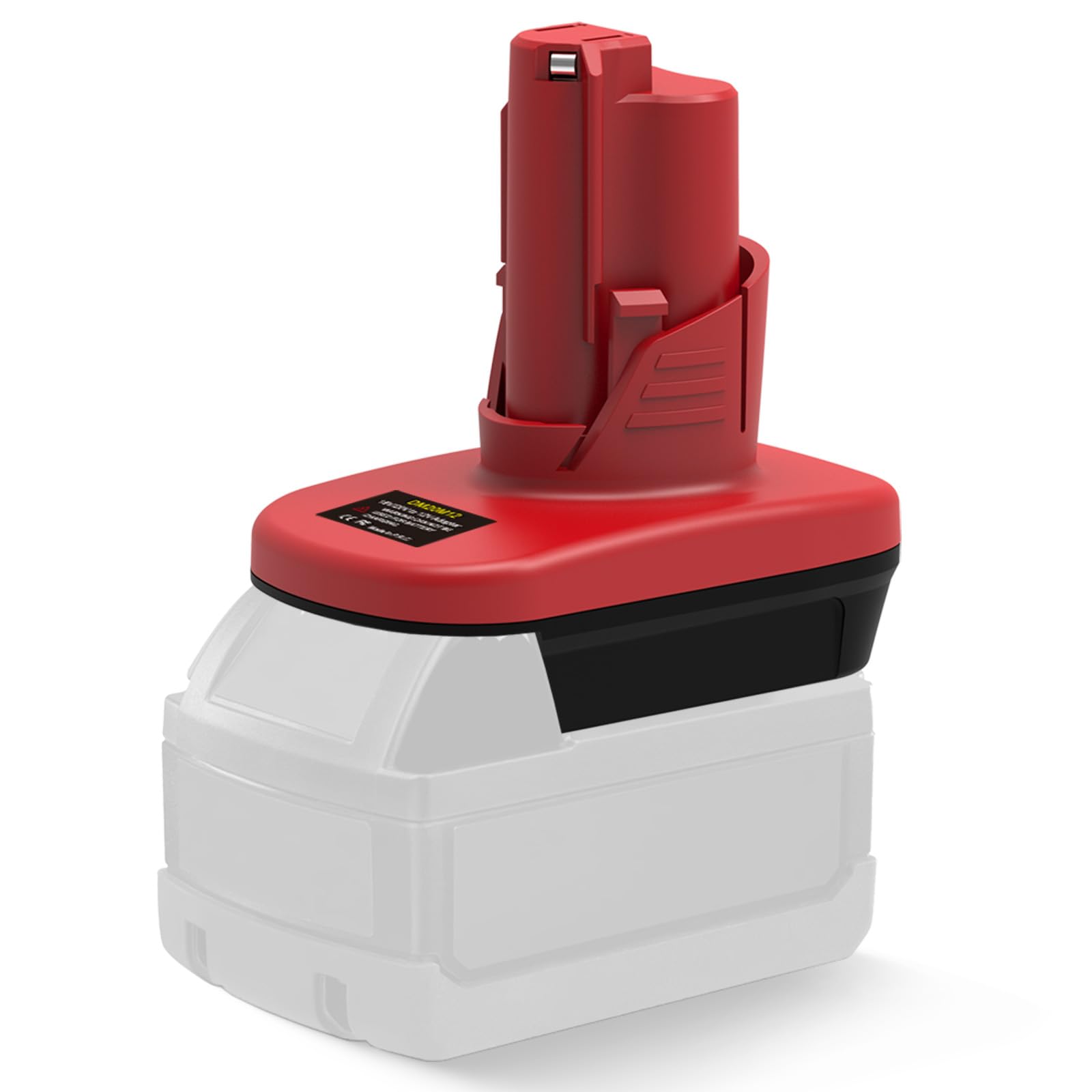 ML18M12 in-use with an 18V battery powering a 12V LED light