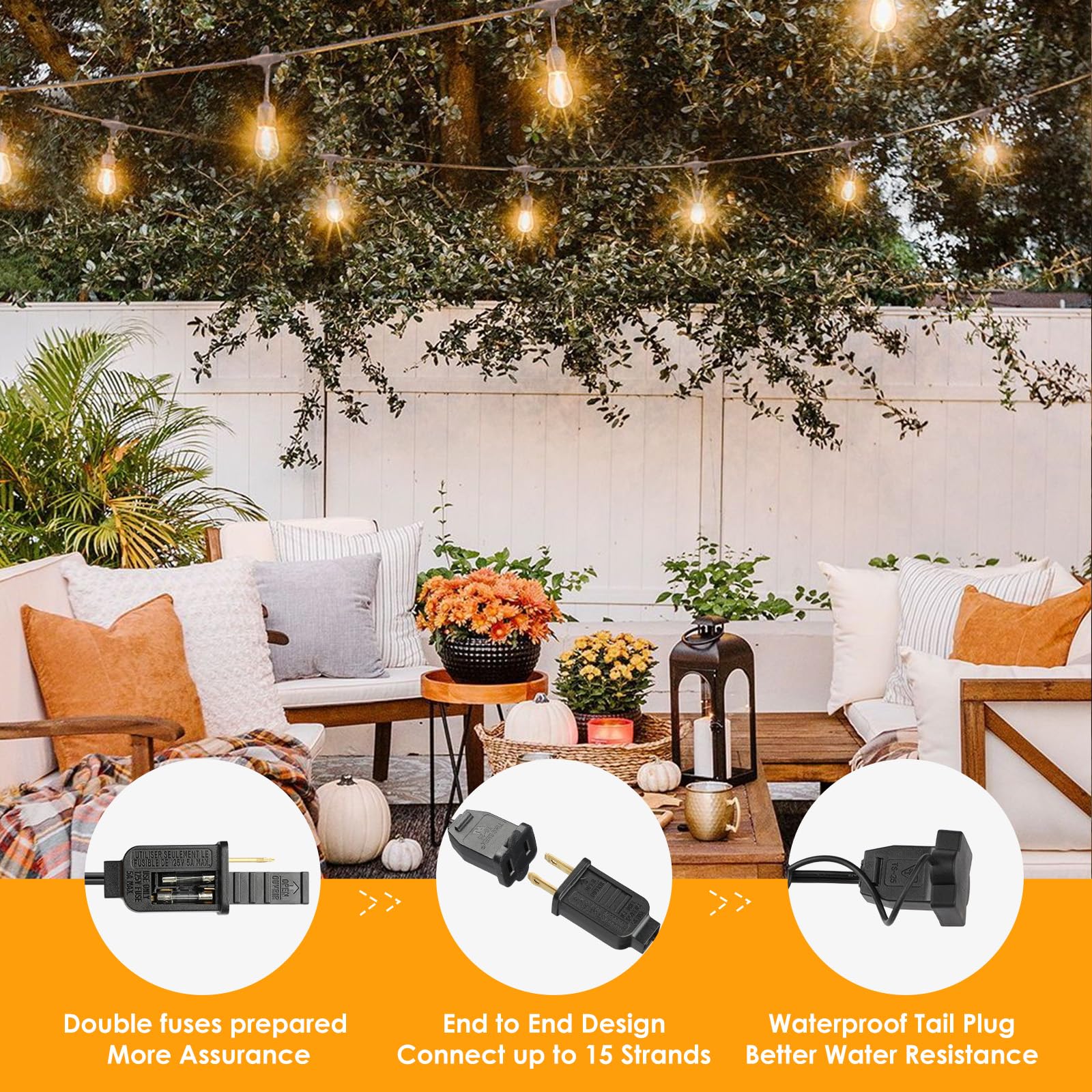 Mlambert shatterproof bulbs reduce breakage in busy outdoor spaces.