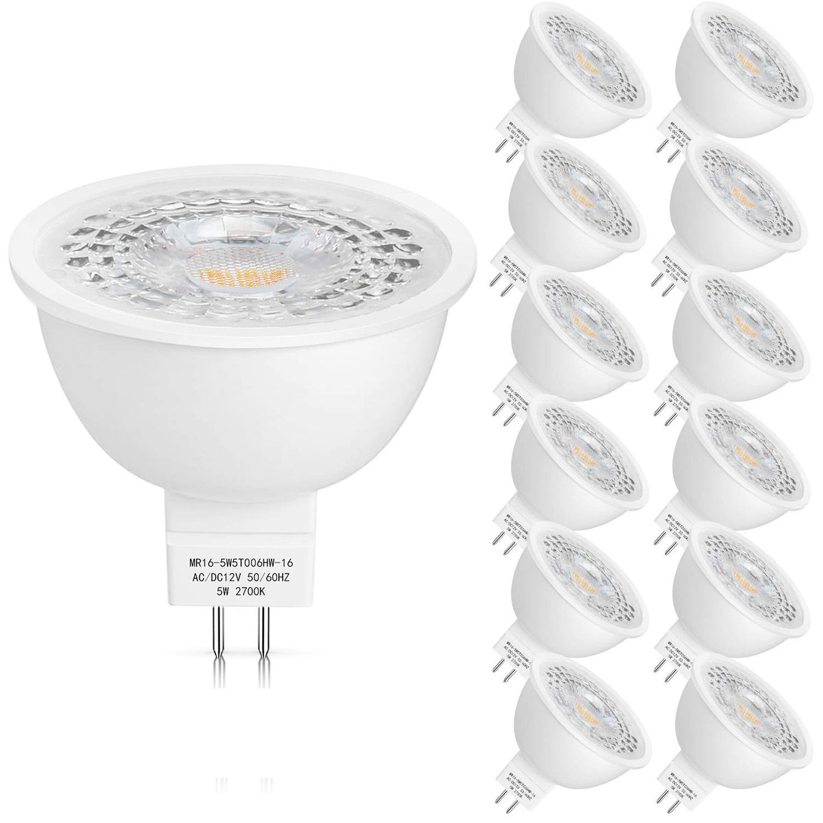 Mlambert MR16 LED bulb in a 12V spotlight for landscape accents and energy efficiency.