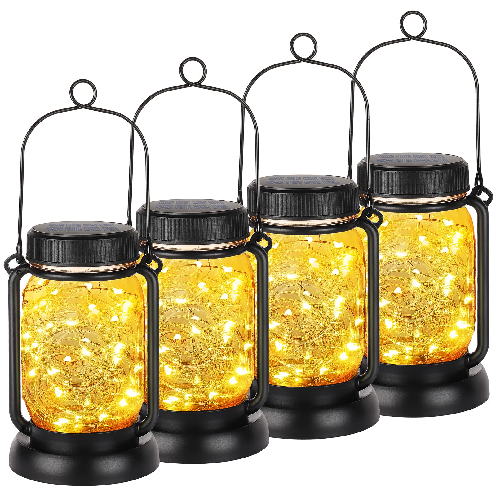 Mlambert solar mason jar lanterns illuminate outdoor evenings with cozy ambient light