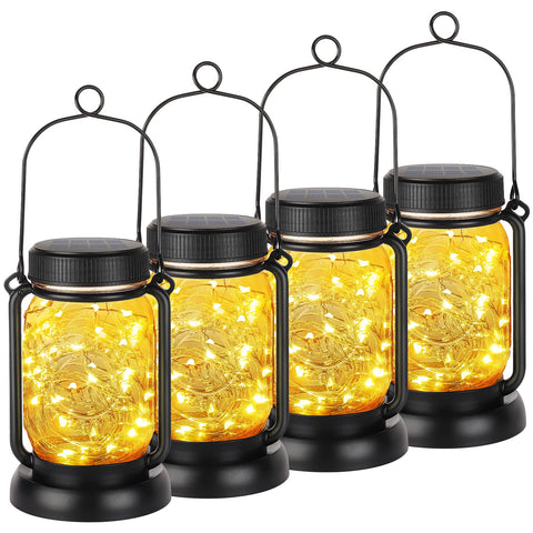 Mlambert solar mason jar lanterns illuminate outdoor evenings with cozy ambient light