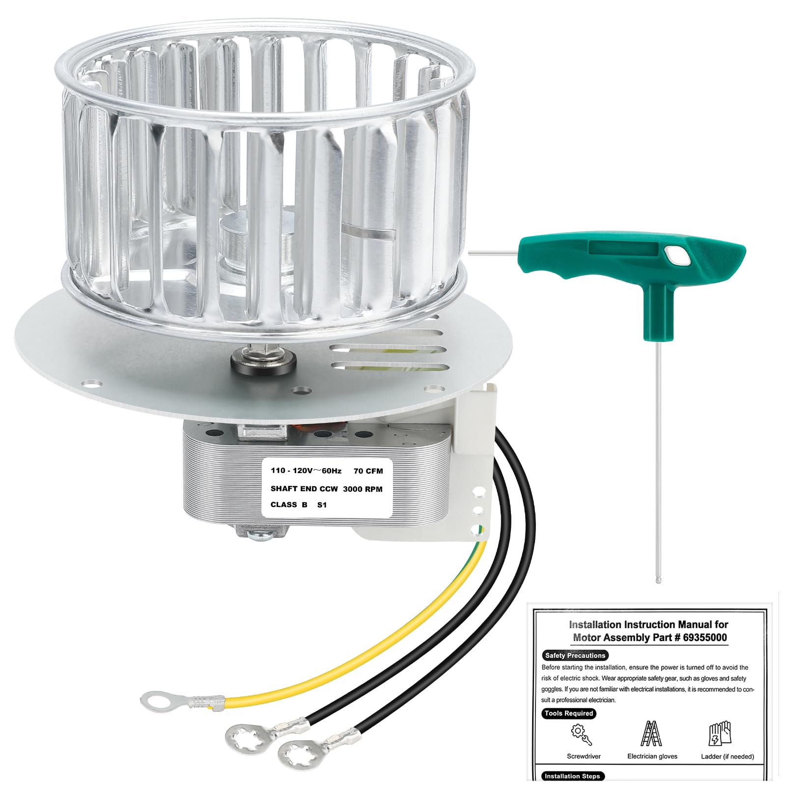 MLDWH replacement heat motor assembly for 9012 with easy install and improved airflow
