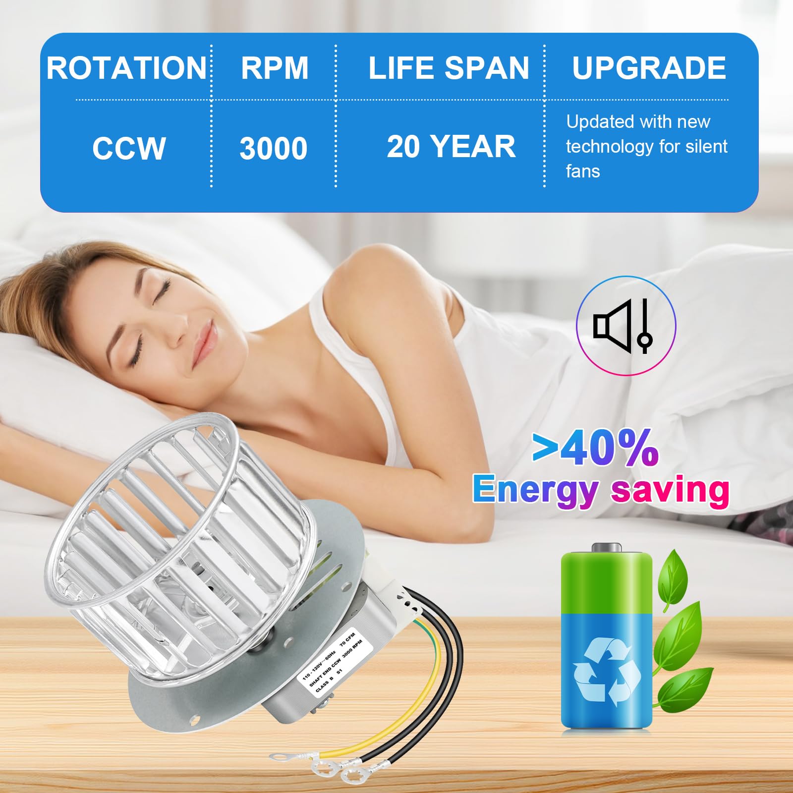 MLDWH replacement heat motor assembly for 9605 energy-efficient operation and easy service