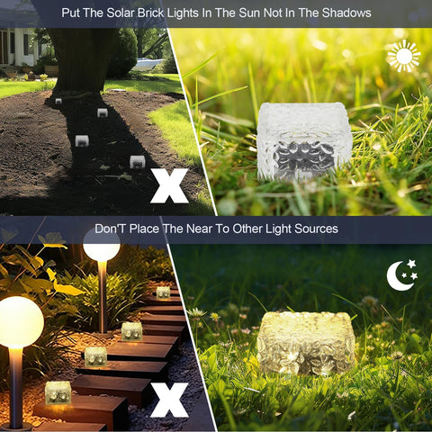 MLKNK Solar Brick Lights deliver a six-pack outdoor lighting solution
