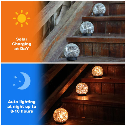 MLKNK Solar Globe Lights install easily with no manual required.