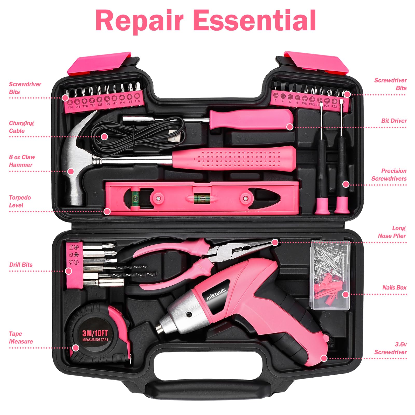 MLKTUULS 8oz claw hammer ideal for driving nails and light demolition.