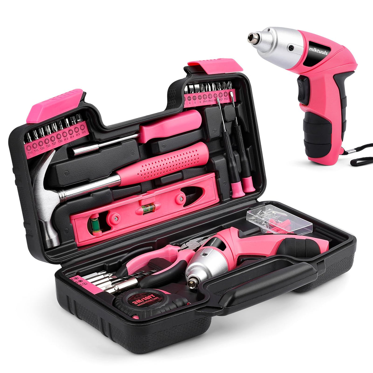 MLKTUULS electric screwdriver 3.6V compact for easy home repairs and quick screwdriving.