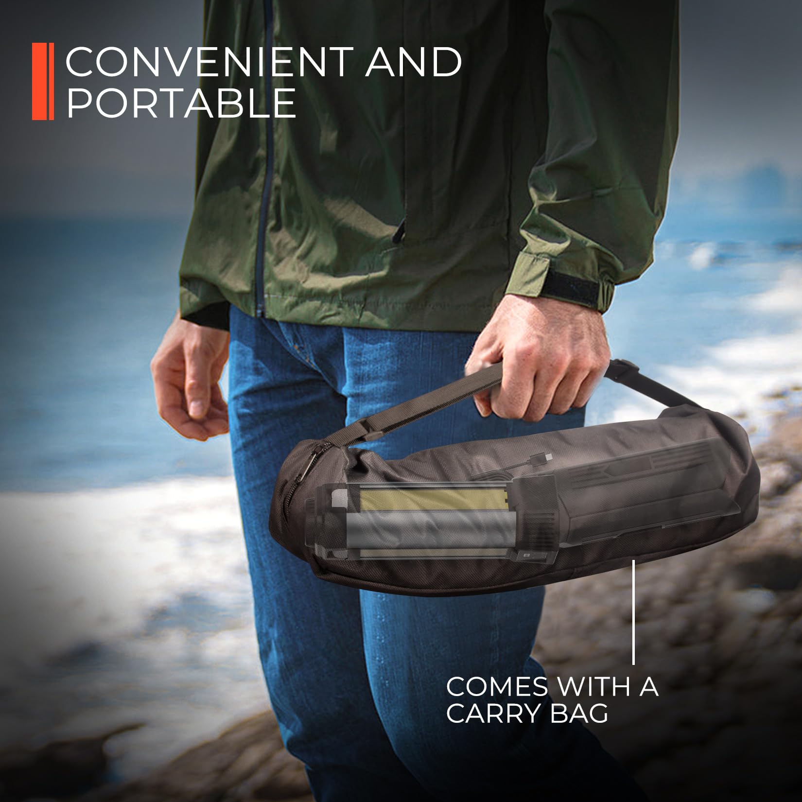 Mlogiroa cordless LED light delivers up to 2000 lumens for projects.
