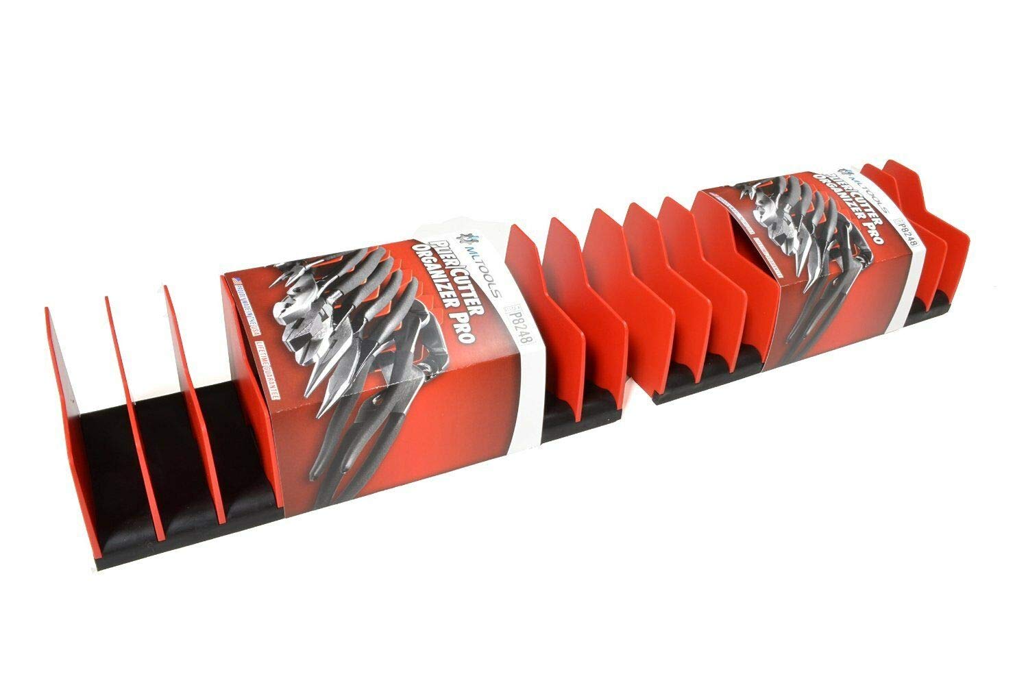 MLTOOLS Pliers Pro with non-slip rubber base prevents sliding on slick benches.