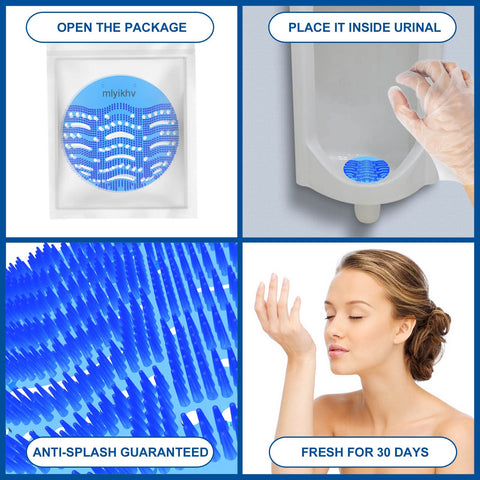 mlyikhv urinal screen in a clean restroom creating a fresher environment