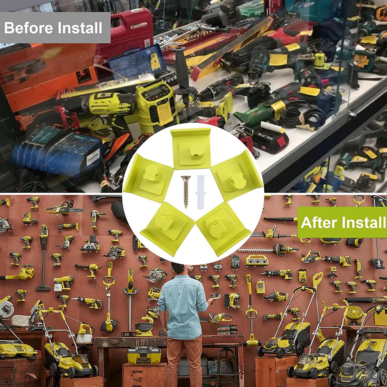 MLYNZXJSY tool holder-screw-included reliable storage solution at a glance.